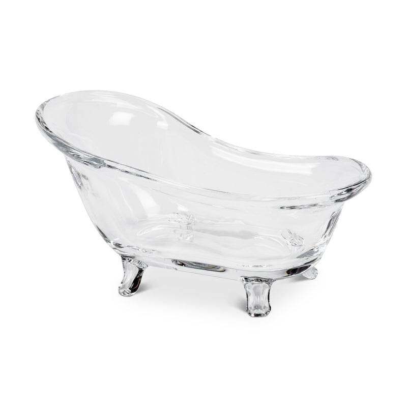 Abbott Collection 27-BLISS Glass Bathtub Soap Dish  6"" L - Image 2